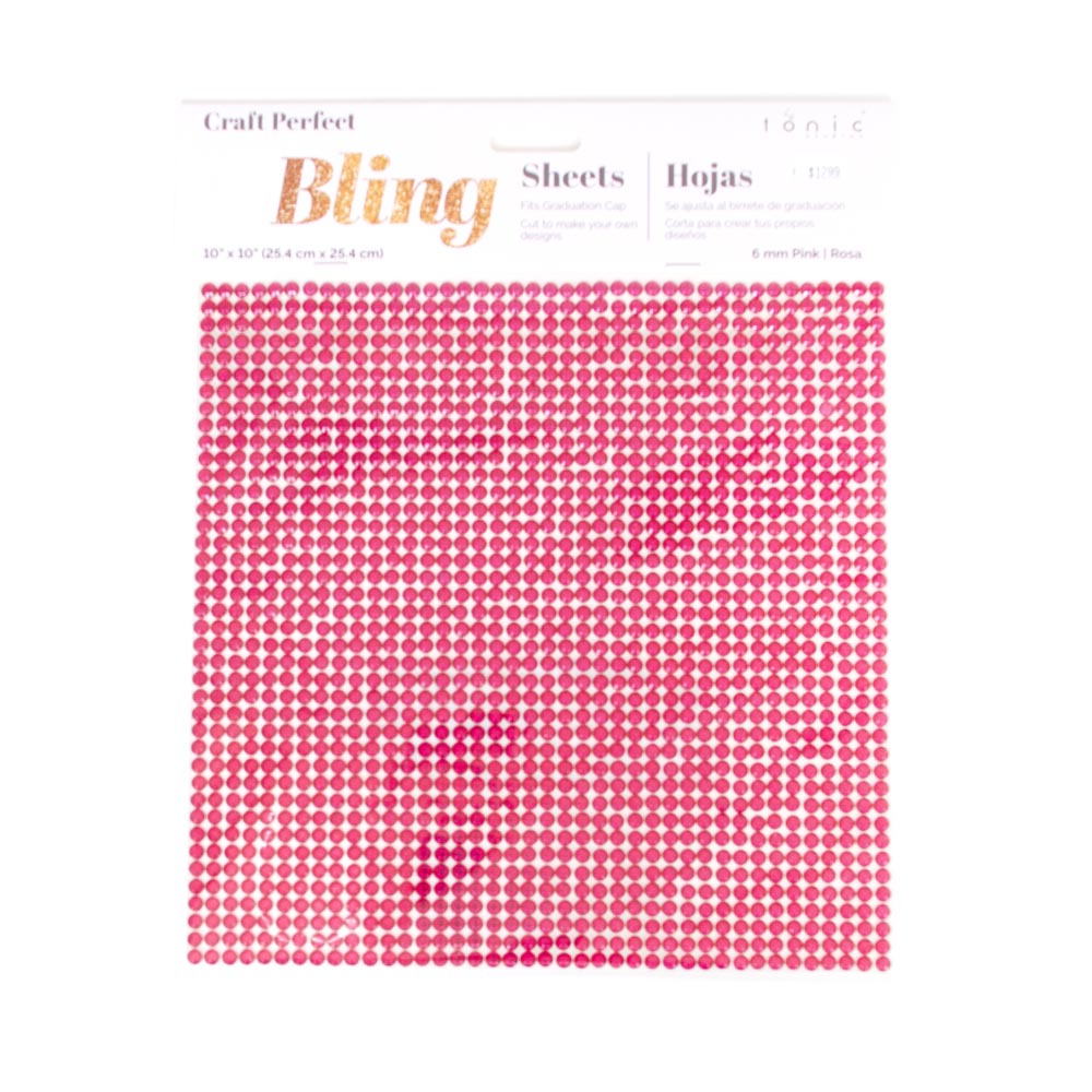 Pink, Craft Embellishments, Art & School, Craft Perfect, Grad Cap Decor, Gem Sheet, 962188